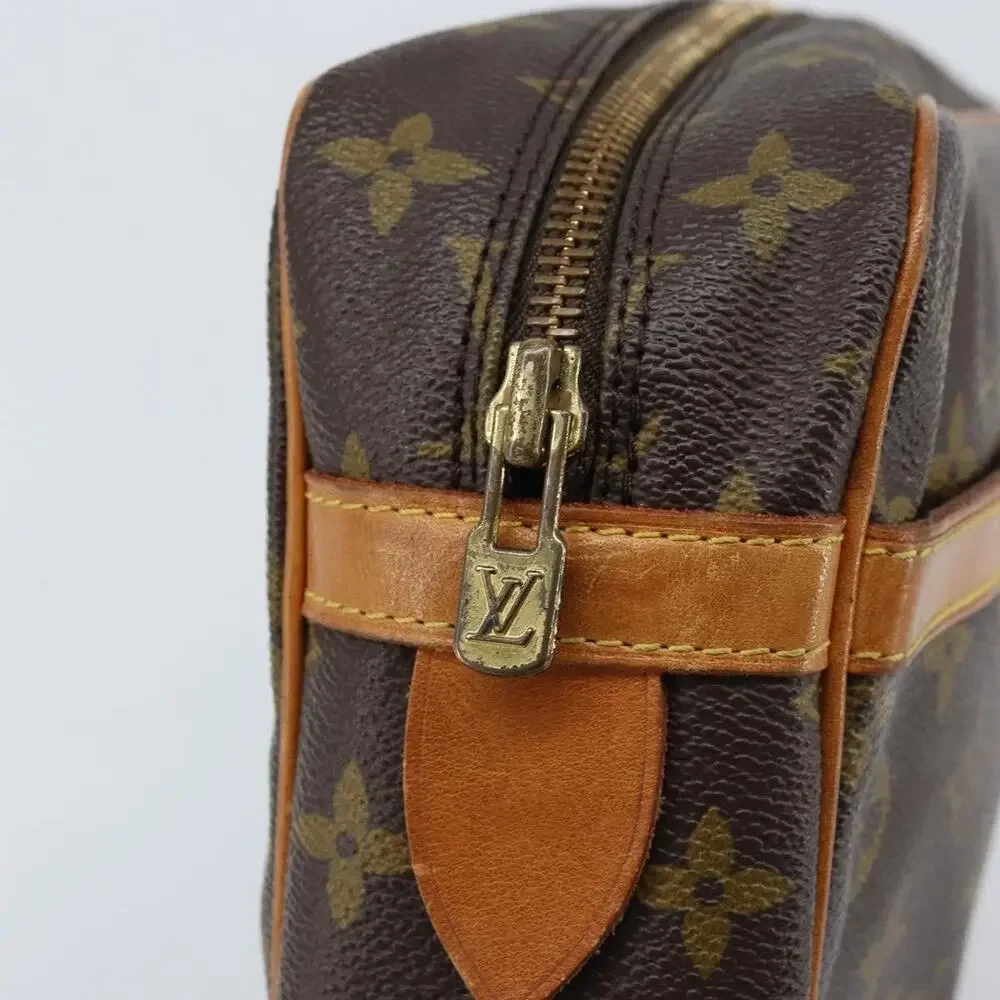 Louis Vuitton Monogram Compiegne 28 Clutch Bag Brown